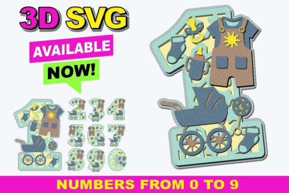 Baby Boy Months 3D SVG: Crafts & Graphics Review