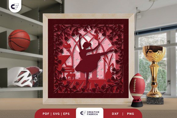 Ballerina 3D SVG for Lifestyle And Hobbies Shops