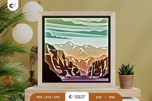 Beautiful Canyon 3D SVG for Countries And Travel Shops