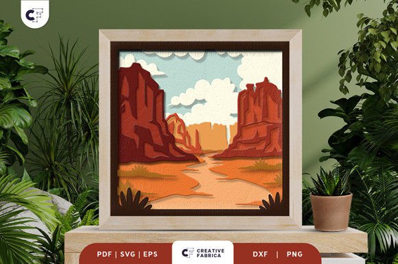 Canyon 3D SVG: A Travel Branding Asset Review