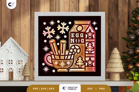 Christmas Eggnog 3D SVG: A Seller's Review