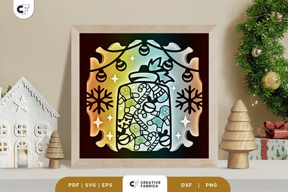Cute Gingerbread 3D Shadow Box: A Christmas 3D SVG Review