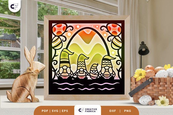 Easter Gnome Family 3D SVG: A Crafter's Review