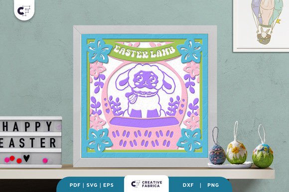 Floral Easter Lamb 3D SVG: A Designer's Review