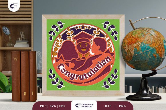 Graduation 3D SVG: A Boy & Parent Shadow Box Review