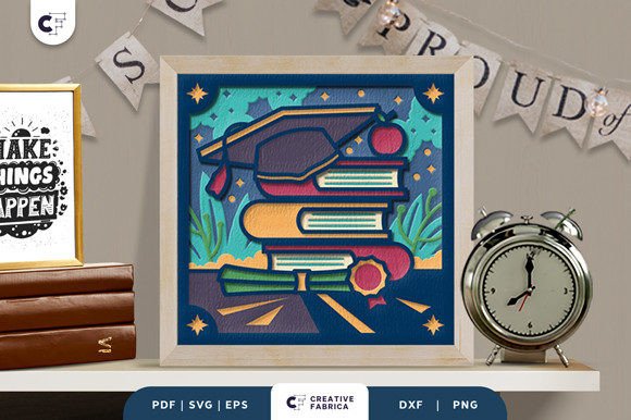 Graduation 3D SVG: A Designer's Review of the Book Stack