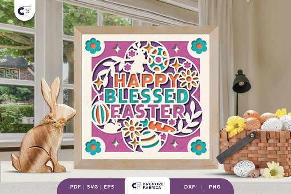 Happy Blessed Easter 3D Paper Cut Review