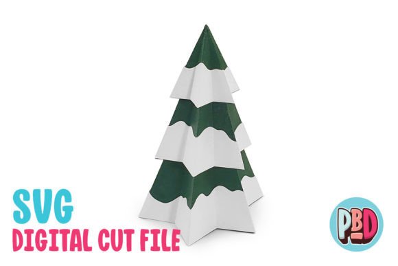 Pine Tree 3D Papercraft: A Festive 3D SVG for Christmas