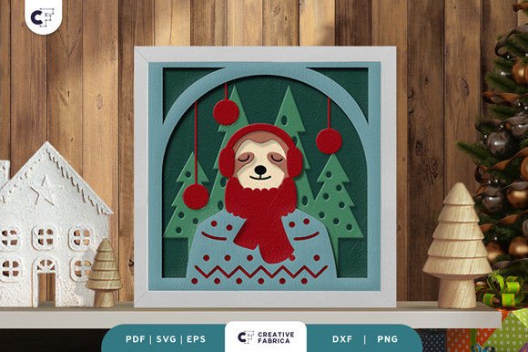 Retro Christmas Sloth 3D SVG: A Seller's Review
