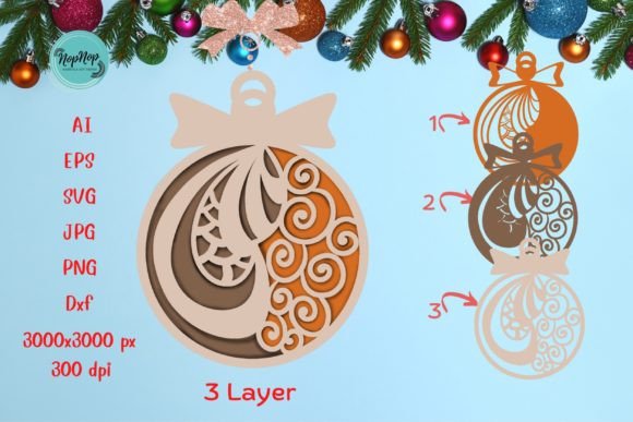 Review: 3D SVG Christmas Ornament 003 for Sellers