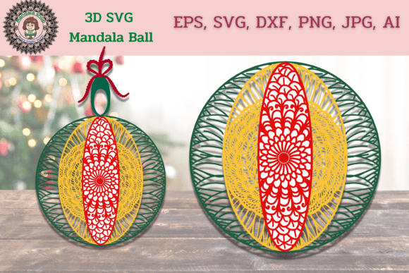 Review: 3D SVG Mandala Ball for Holiday Embroidery