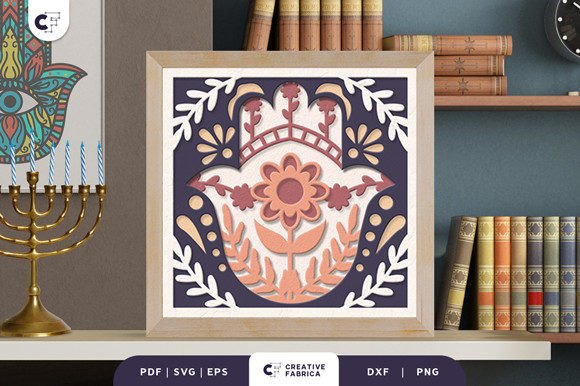 Review: Floral Hamsa Hand 3D Layered Paper Cut Design