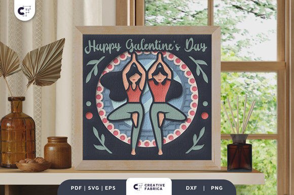 Review: Happy Galentine's Day 3D Paper Cut Design