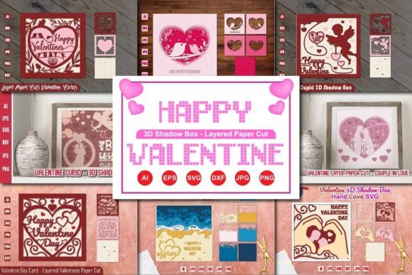 Valentine 3D SVG Shadow Boxes: A Designer's Review