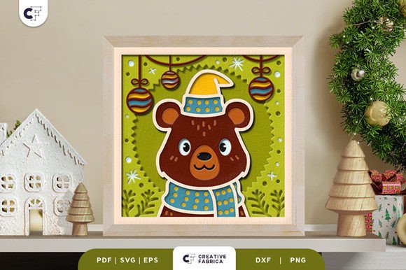 Winter Bear 3D Shadow Box: A Seasons 3D SVG Review